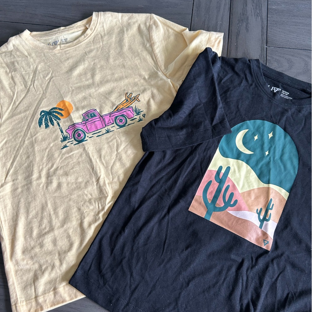 LIV Outdoor Black and Yellow T-Shirts